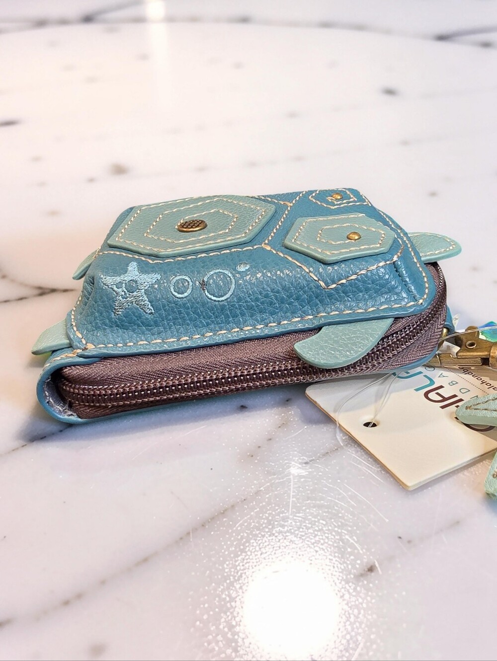 Chala RFID Turtle Wristlet Wallet Credit Card Organizer NWT - Picture 3 of 6